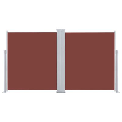 vidaXL Uvlačiva bočna tenda 140 x 600 cm smeđa