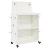 vidaXL Količar za alate Bijela 65 x 35 x 111 cm Čelična vrata