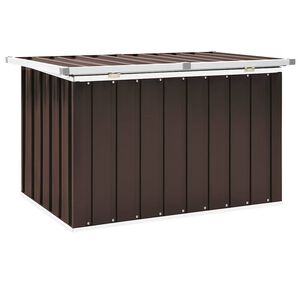 vidaXL Vrtna kutija za pohranu smeđa 109x67x65 cm
