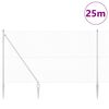 vidaXL Stup za ogradu Srebrno 25 x 1,6 m (16 x 16 mm mreža) Čelik