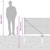 vidaXL Stup za ogradu Srebrno 25 x 0,8 m (mreža 16 x 16 mm) Čelik