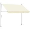 vidaXL Tenda na uvlačenje krem 300 x 150 cm od tkanine i čelika