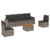 vidaXL 7-dijelni set vrtnih sofa sivi od poliratana