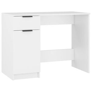 vidaXL Radni stol bijeli 100 x 50 x 75 cm od konstruiranog drva