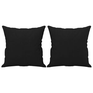vidaXL Ukrasni jastuci 2 kom crni 40 x 40 cm od mikrovlakana