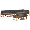 vidaXL Set vanjskih sofa 8 kom. Prirodna i antracit
