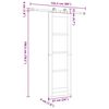 vidaXL Klizna vrata ORKDAL Bijelo 61 x 198,5 cm Čvrsto borovo drvo