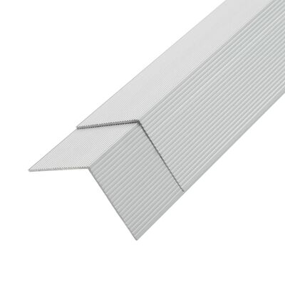 vidaXL Kutni profili za trijemove od aluminija 5 kom 170 cm srebrni