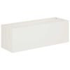 vidaXL Vrtna saksija Bijela 40 x 20 x 20 cm Čelična vrata