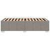 vidaXL Okvir za krevet bez madraca smeđesivi 90x200cm od tkanine