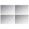 vidaXL Stepenica 4 kom. 60 x 40 cm Srebrno Aluminij Pravokutni