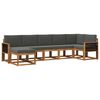 vidaXL Set vanjskih sofa 7 kom. 7-sjedala Prirodna i antracit