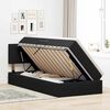 vidaXL Krevet s od storage s madracem Crna 100 x 200 cm Bar&scaron;un