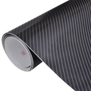 vidaXL Folije za automobil 2 kom 4D crne 100 x 150 cm + 50 x 150 cm