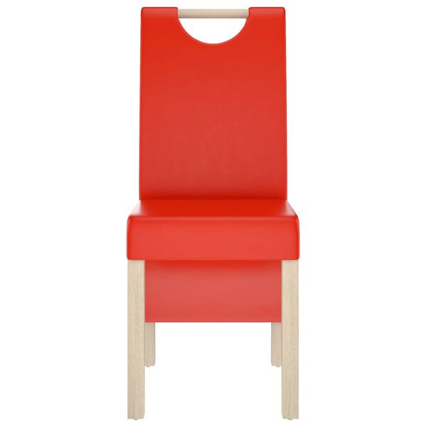 vidaXL Blagovaonske stolice od umjetne kože 2 kom crvene