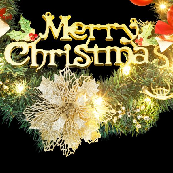 vidaXL Božićni vijenac s 35 LED žarulja zeleni 60 cm