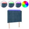 vidaXL LED uzglavlje tamnoplavo 93x16x118/128 cm bar&scaron;unasto