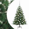 vidaXL Umjetno božićno drvce s kuglicom 150 cm 150 LED lampica