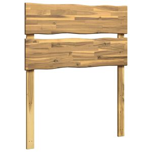 vidaXL Uzglavlje s prirodnim rubom ROSTOCK Bijela 80 cm