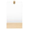 vidaXL Zidno ogledalo od masivne borovine 23 x 39, 5 cm