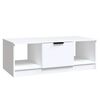 vidaXL Stolić za kavu bijeli 102 x 50 x 36 cm od konstruiranog drva