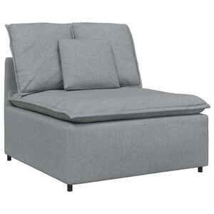 vidaXL Modularni Sofa Centralni Modul s Jastucima Svijetlosivi 100 cm