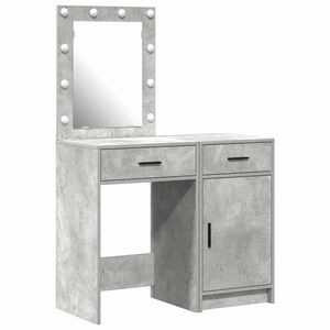 vidaXL Toaletni stol 2 pcs Siva 50 x 41 x 135 cm Konstruirano drvo