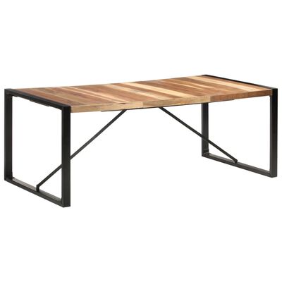vidaXL Blagovaonski stol 200 x 100 x 75 cm od masivnog drva i šišama