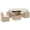 vidaXL 6-dijelni set vrtnih sofa s jastucima bež od poliratana