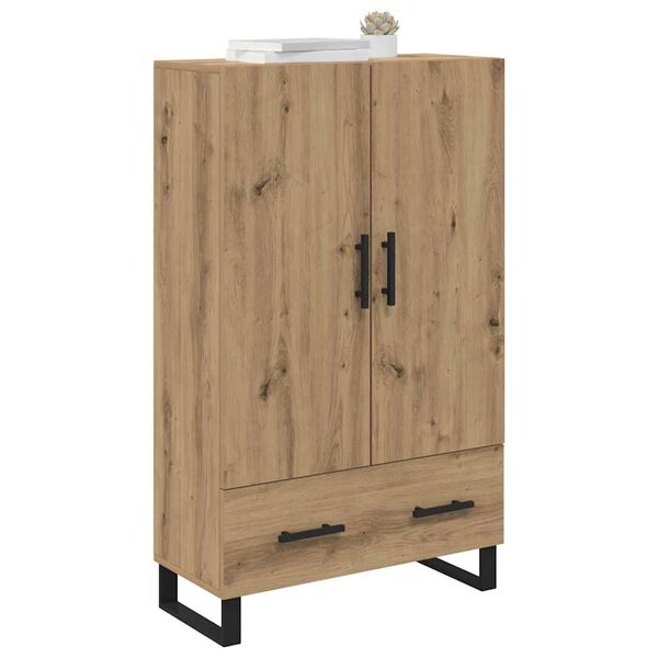 vidaXL Highboard Umjetnički hrast 69,5 x 30 x 115 cm Konstruirano drvo