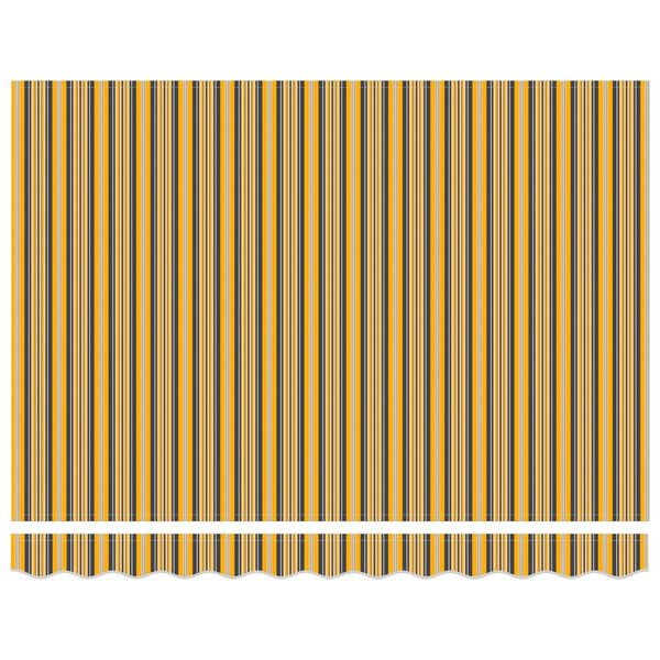 vidaXL Skrovita tenda Žuta i Siva 300 x 250 cm Poliester i metal