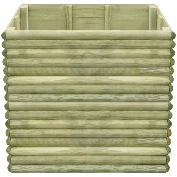 vidaXL Vrtna posuda za sadnju 106x106x96 cm od impregnirane borovine