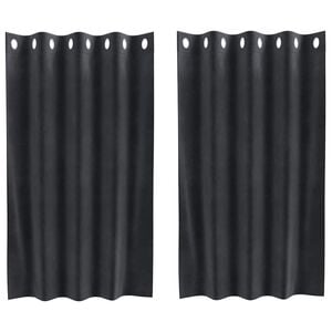 vidaXL Zavjese za zamračivanje 2 pcs Tamno siva 140 x 140 cm Bar&scaron;un