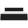 vidaXL Otomanski krevet s madracem i LED crni 180x200cm bar&scaron;unasti