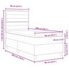 vidaXL Krevet s opruga kutije Sivo-smeđa 90 x 200 cm tkanina