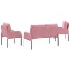 vidaXL Setovi sofa 3 pcs Ružičasta 115 x 56 x 80 cm &Scaron;perploča