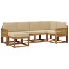 vidaXL Set vanjskih sofa 6 kom. Prirodna i bež Poliester