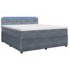 vidaXL Boxspring krevet s madracem Tamnosiva 160 x 200 cm Bar&scaron;un