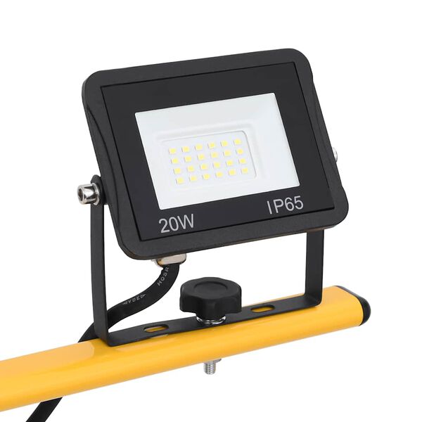 vidaXL LED reflektor sa stativom 2 x 20 W hladni bijeli