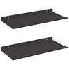 vidaXL Lebdeća polica Zidne 2 pcs Crna 40 x 17,5 x 2,5 cm Čelik
