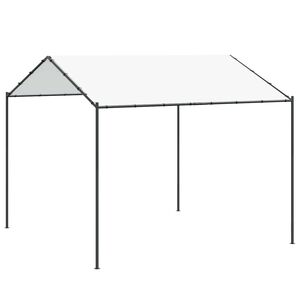 vidaXL Gazebo 4 x 4 x 2,6 m Bijela Čelik i poliester 180 gsm