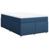 vidaXL Krevet s oprugama i madracem plavi 120 x 200 cm od tkanine