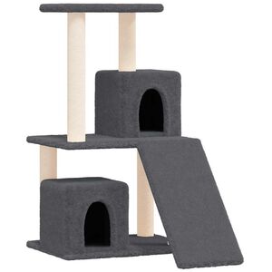 vidaXL Penjalica za mačke sa stupovima za grebanje tamnosiva 82 cm