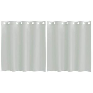 vidaXL Voile zavjese s u&scaron;icama 2 kom svijetlosive 140x140 cm