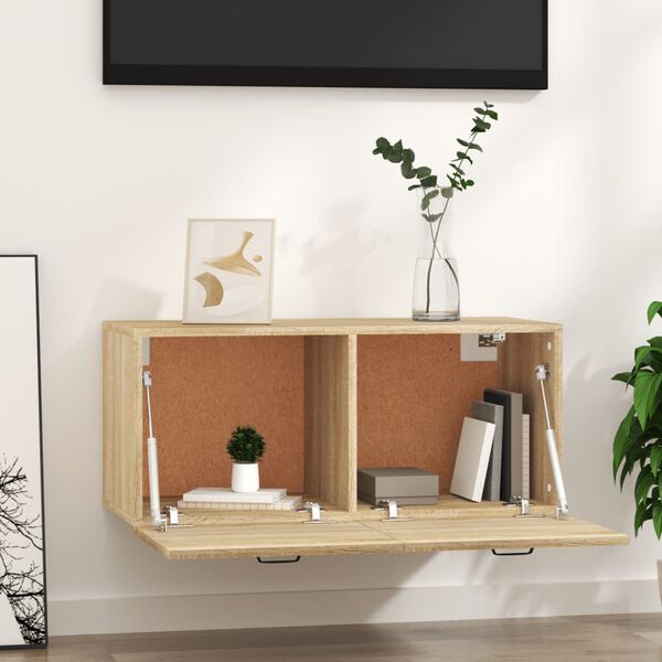 vidaXL Zidni ormarić boja hrasta 80x35x36,5 cm od konstruiranog drva