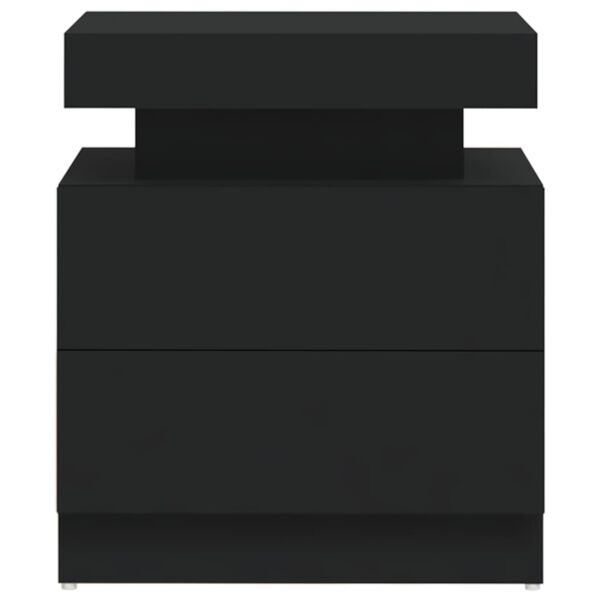 vidaXL Noćni ormarić crni 45 x 35 x 52 cm od konstruiranog drva