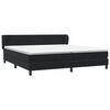 vidaXL Box Spring krevet s madracima crni 180x210 cm samt