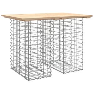 vidaXL Vrtni stol Gabion dizajn 100x70x72 cm Masivno drvo Bor
