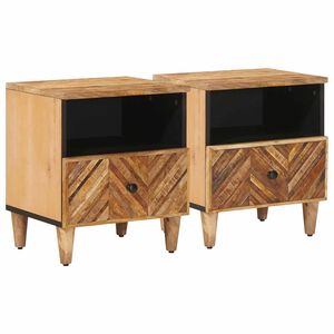 vidaXL Noćni ormarić 2 kom. Smeđa 50 x 33 x 60 cm Čvrsto drvo manga