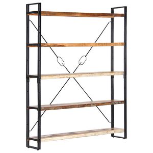vidaXL Police za knjige s 5 razina 140x30x180 cm od obnovljenog drva